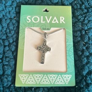 Made in Ireland cross necklace, new in packaging.